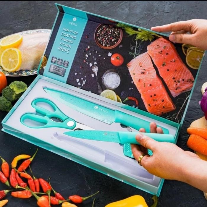 PERO Knife Set 4 Pisau Granit