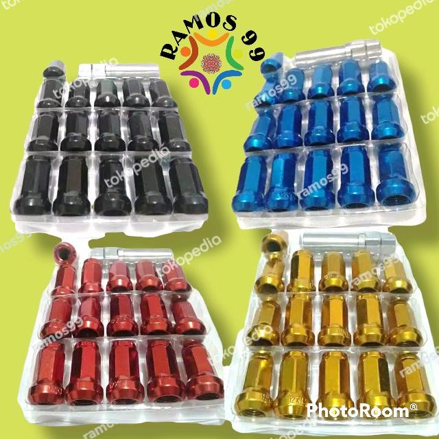 Mur Roda Racing Variasi Warna Gratis Kunci L Khusus Mobil Agya Avanza