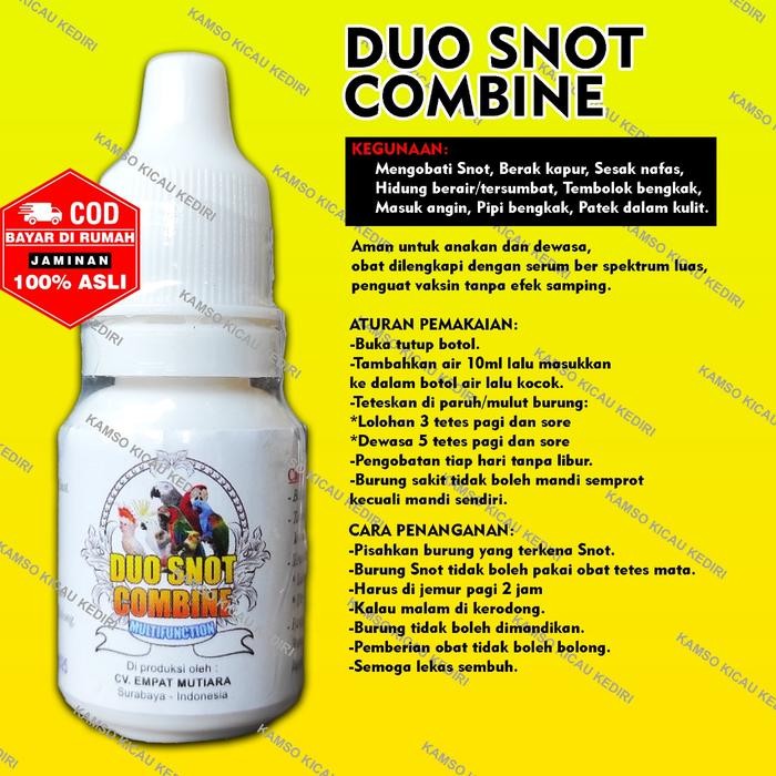 READY DUO SNOT COMBINE OBAT BURUNG SNOT