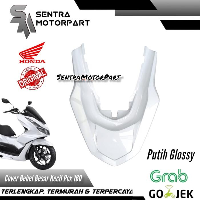 Cover Behel Stop Belakang Besar Kecil Putih Glossy Pcx 160 Original