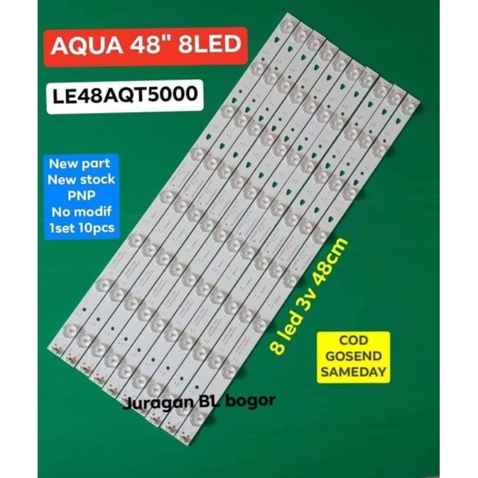 (Expert) LAMPU LED BL BACKLIGHT TV AQUA 48INC 8LED 48AQT5000