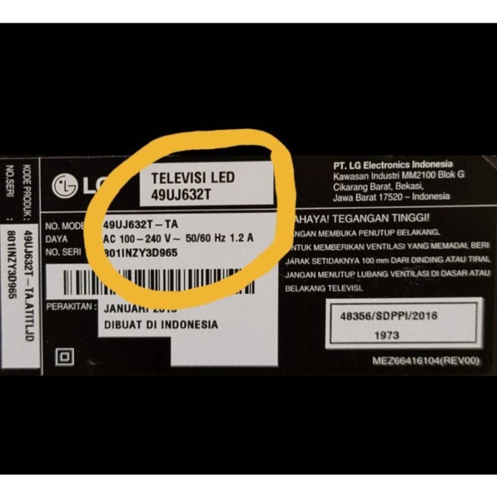 (Expert) KAKI TV LG 49UJ63 49UJ632T 50UJ63 50UJ632T 55UJ63T 55UJ632