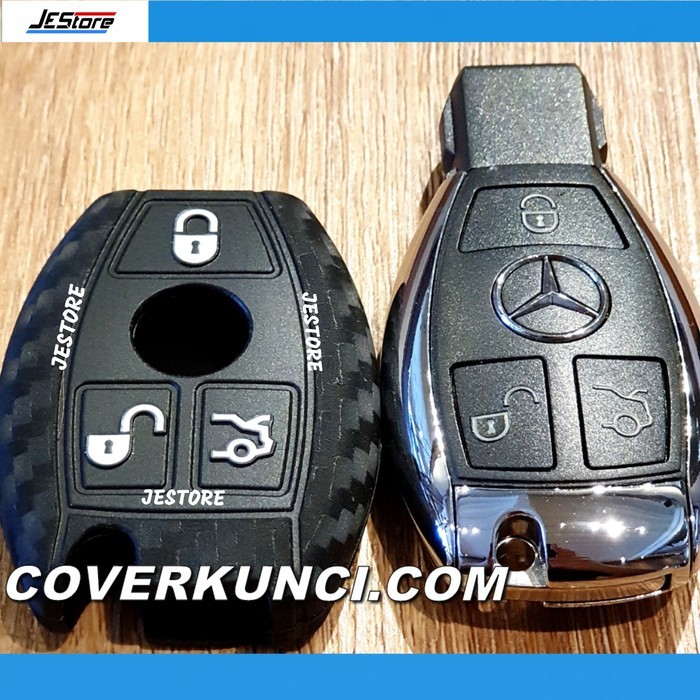 MERCEDES BENZ Cover Kunci Sarung MERCY SILICON CARBON Mercedes Kunci
