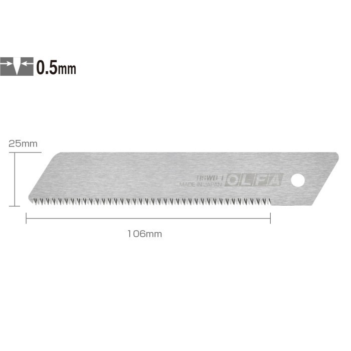 

Refill Cutter Bergeri 25mm HSWB-1/1B OLFA Saw Blade 1 Pack 1 Pcs