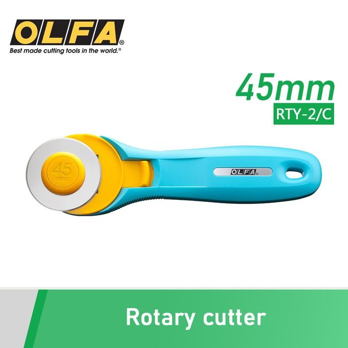 

Pisau Pemotong Kain Olfa Rotary Cutter 45mm RTY-2/C BLUE - Splash Aqua
