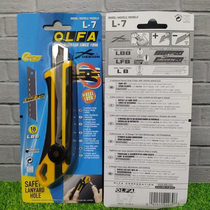 

OLFA L7 Pisau Cutter 18mm L-7 Snap Off Blade Cutter