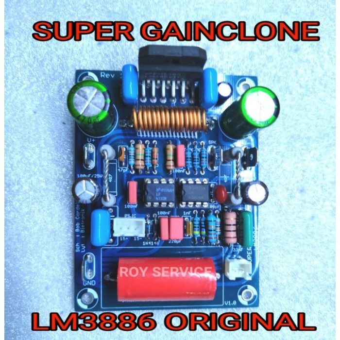(Expert) power amplifier LM3886 super gainclone baca deskripsi