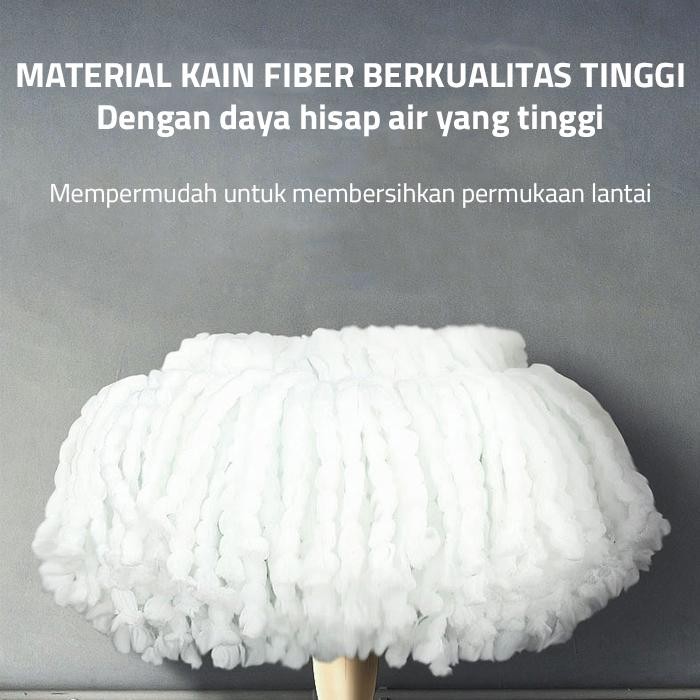 GM BEAR TONGKAT SET + KAIN PEL 1521 - MOP STICK SET WITH HEADMOP