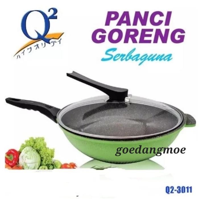 Q2 Panci goreng serbaguna Wajan serbaguna marble Q2 3011