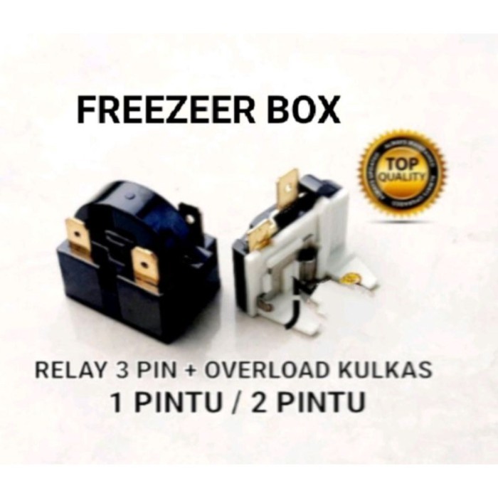 (Expert) Ptc relay overload kulkas freezer box aqua