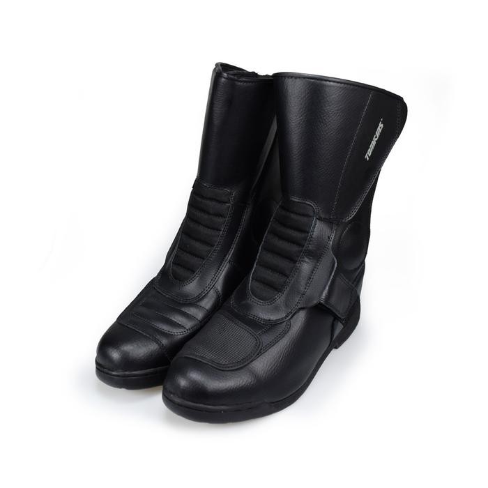 Promo Tomkins Polo Tour Star - Hitam Sepatu Motor Original