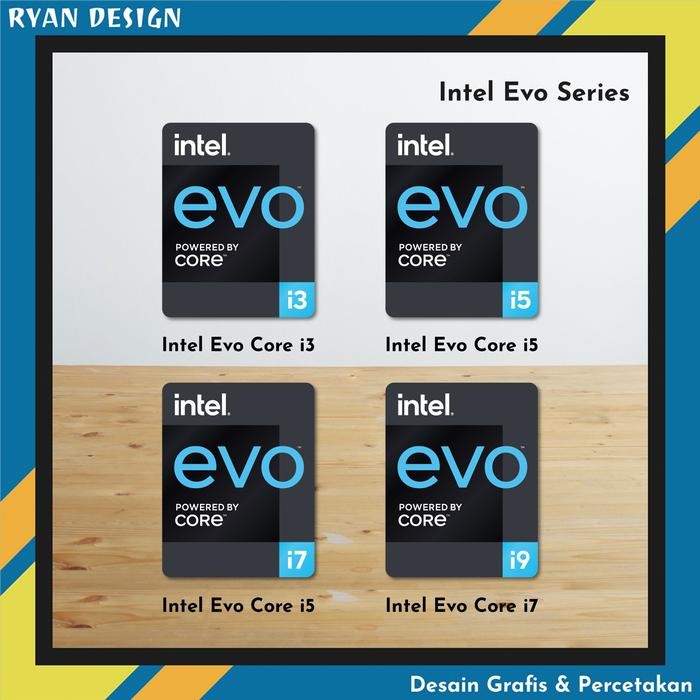 [Expert] Sticker Logo Intel Core i3 i5 i7 Gen 11 Gen 12 Nvidia Geforce RTX GTX