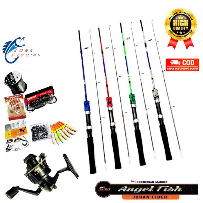 Set Joran Pancing Daido Angel Fish 1.50M/9Kg Paket Komplit