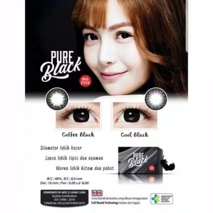 (Expert) FAVORITE Soflens pure black DM 16 mm