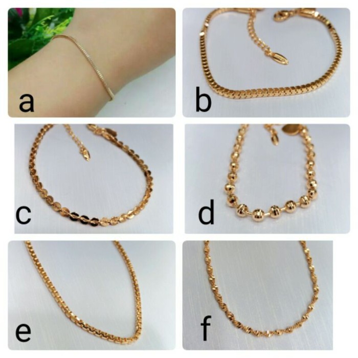 (Expert) FAVORITE Gelang Xuping rantai milano,botoran,italy,bursalino/gelang