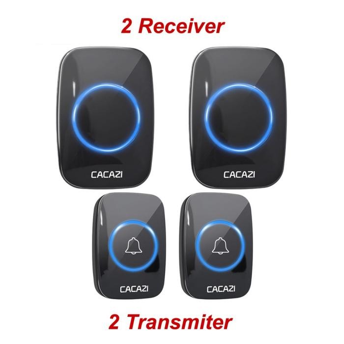 Bel Pintu Rumah Bell Wireless Remote Doorbell Taffhome Cacazi