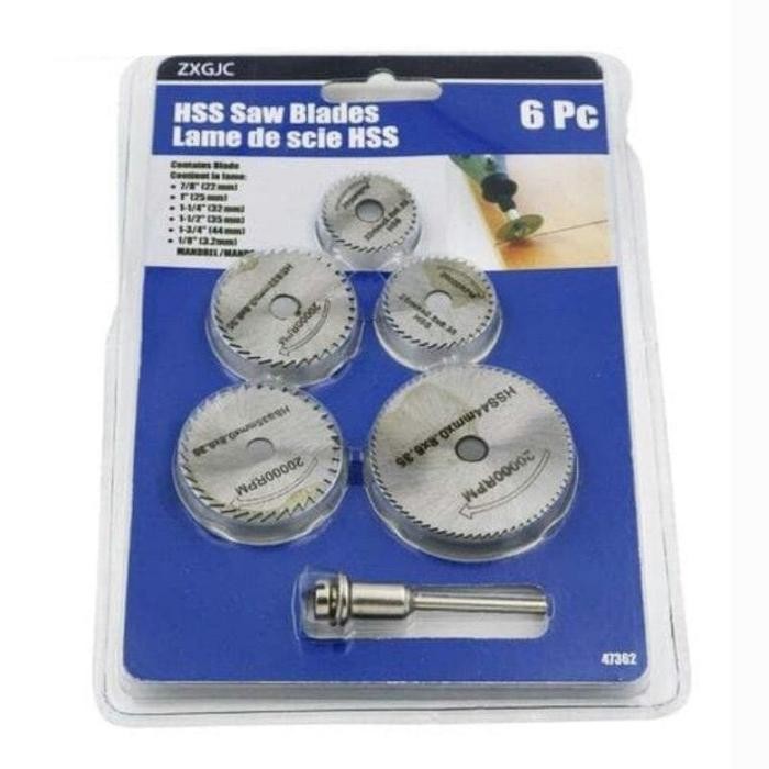PREMIUM 58686 5Pcs Mata Bor Gergaji Mini HSS Round Saw Blades