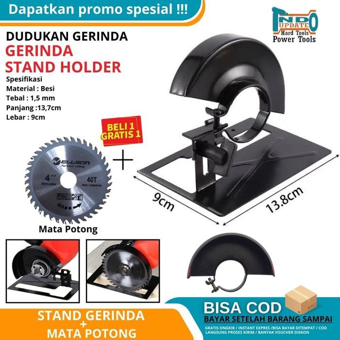 PREMIUM Dudukan Gerinda Holder Potong Kayu Mata Gergaji Bulat Serkel 30T