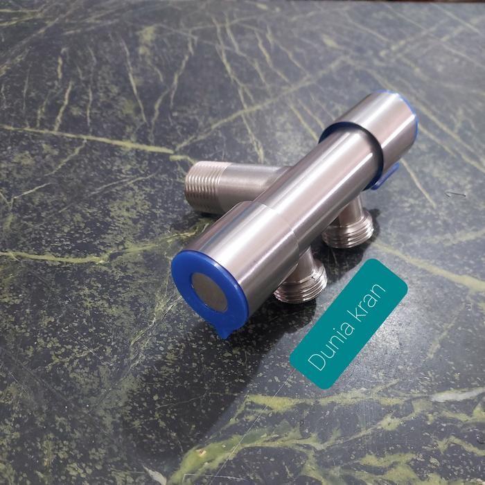 PREMIUM kran air cabang double / stop kran shower stainless/kran shower double