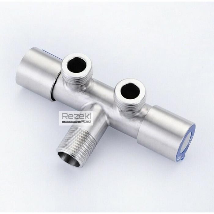 KRAN CABANG STAINLESS SUS304 - KRAN SHOWER - KRAN DOUBLE DRAT