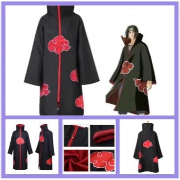 PREMIUM Jubah akatsuki baju naruto kostum anak akatsuki jaket akatsuki itachi