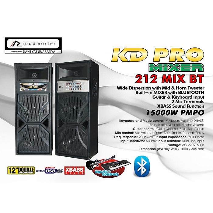 Speaker Aktif Roadmaster Kd 212 .