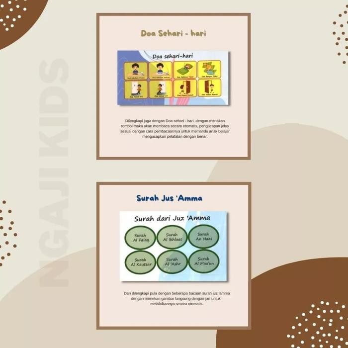 

[Deli Atk] Poster Edukasi Anak Belajar Ngaji Hijaiyah Bersuara Wipe Clean Stationery