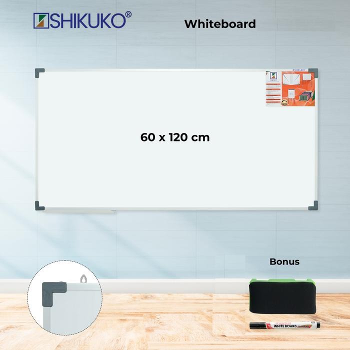 

[Deli Atk] Papan Tulis Whiteboard 60 X 120 Hpl - Papan Tulis Besar