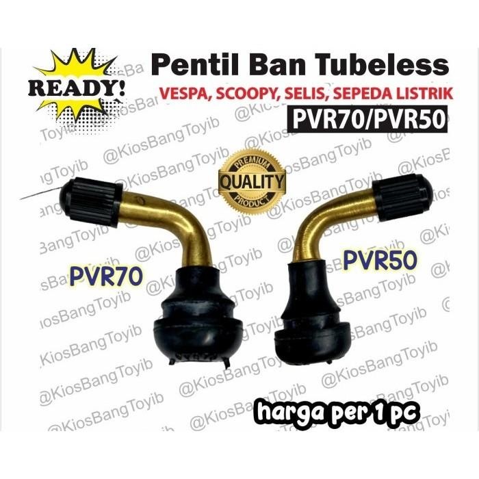 pentil ban tubles sepeda listrik dop pentil miring bengkok pvr 50 70 [mutu terbaik]