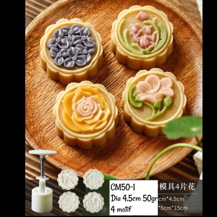 

Cetakan Kue Bulan Moon Cake Mooncake Press Mold 50Gr Gratis Ongkir