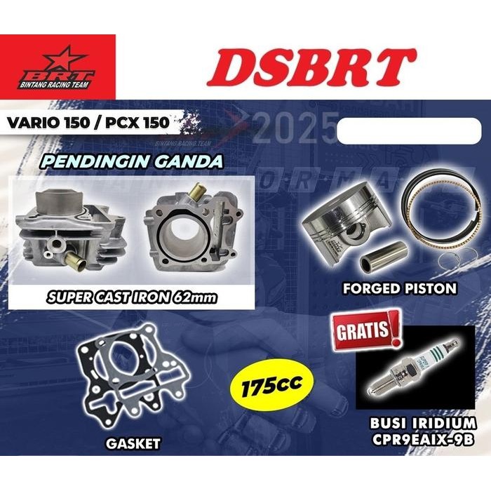 Blok & Piston Brt 62Mm Vario 150 Pcx 150 Adv 150 Vario 125 62 Mm
