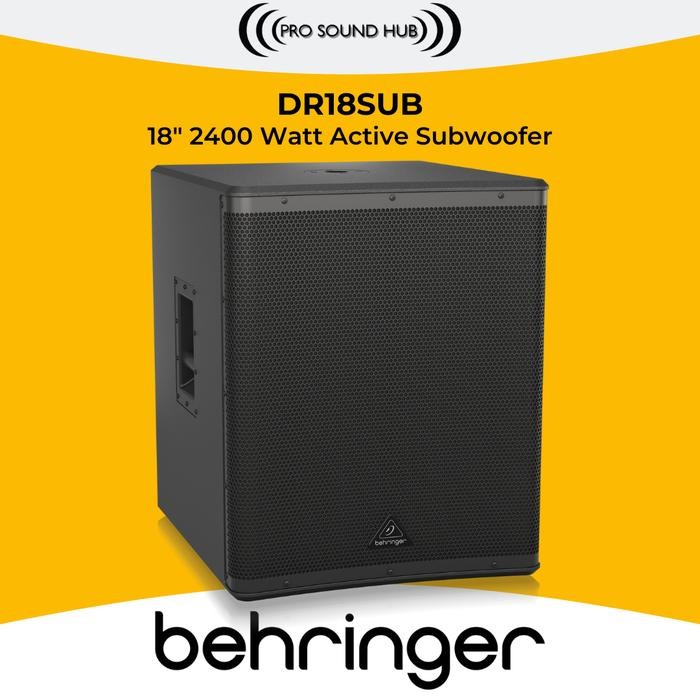 Behringer Dr18Sub Dr 18 Sub Active Subwoofer Aktif 18" 2400 Watt