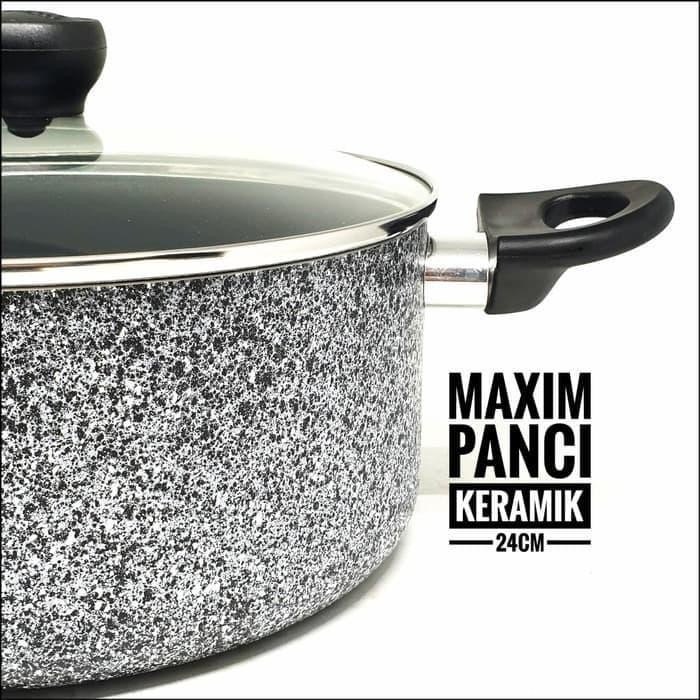 WAJAN PANCI POT ANTI LENGKET MARBLE CERAMIC POT MAXIM NEOSTONE