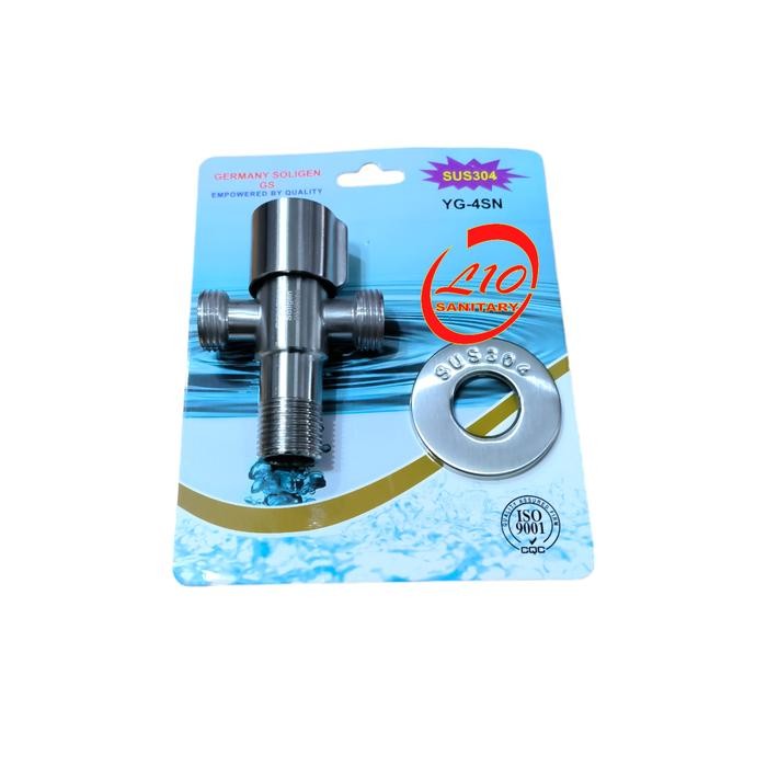KRAN CLOSET STAINLESS SOLIGEN YG4 / KRAN TOILET T / STOP KRAN CABANG 2