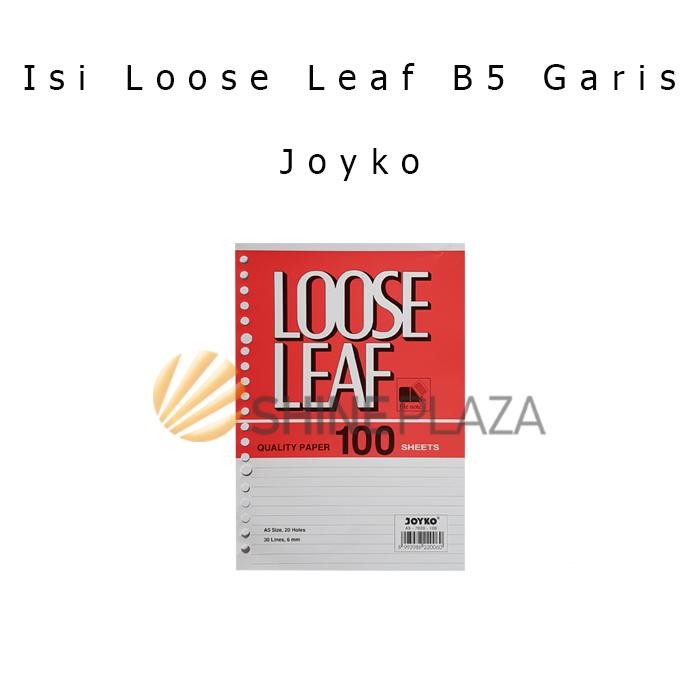 

Isi Loose Leaf Garis B5 Joyko - Refill Binder Ruled Paper B5 Joyko