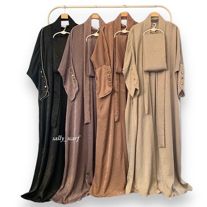 Sora Abaya Basic Oversized, Busui Friendly, Gamis Umrah, Dress Kondangan, Kajian Muslim Wanita