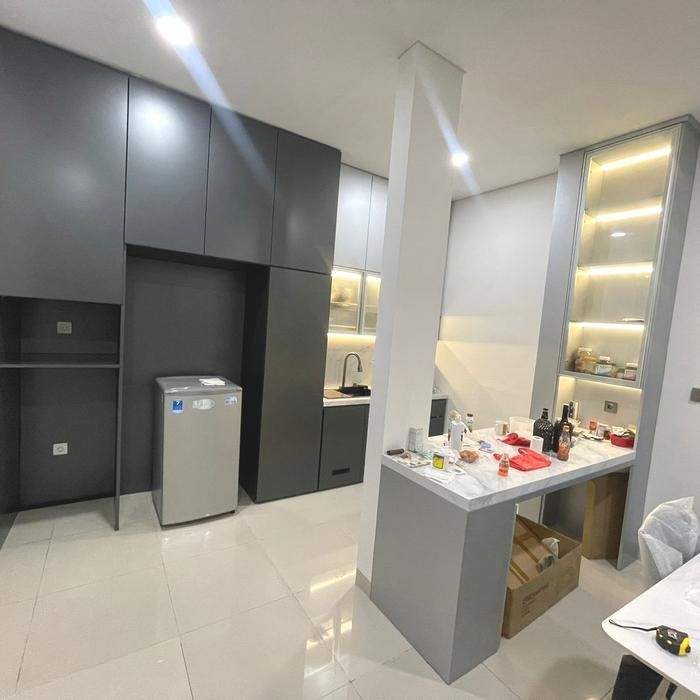 Kitchenset Aluminium Tipe Luxury Dengan Rangka Aluminium Dan Acp Aluminium