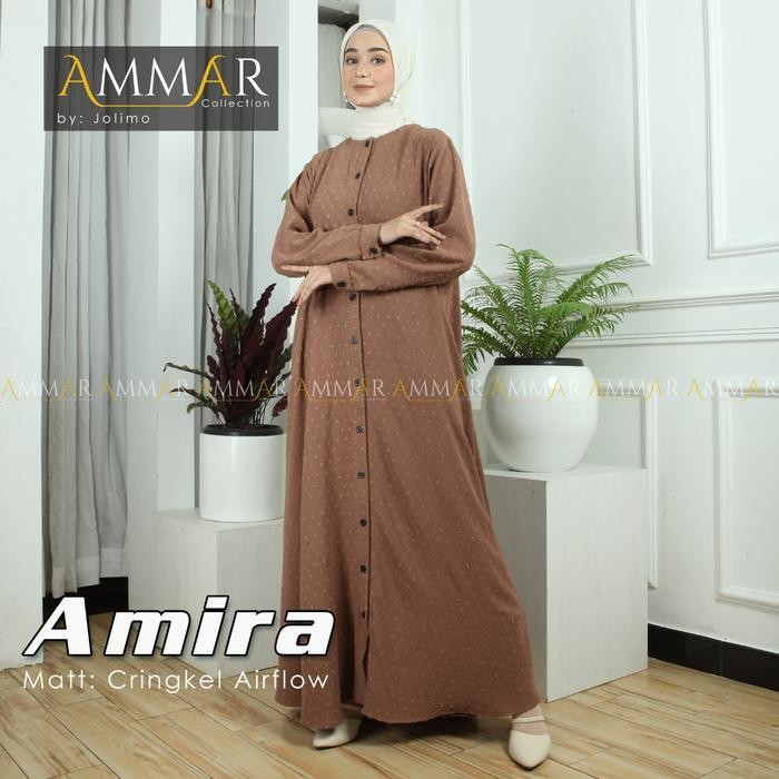 Gamis Crinkle Amira Uragiri Gamis Polos Crinkle
