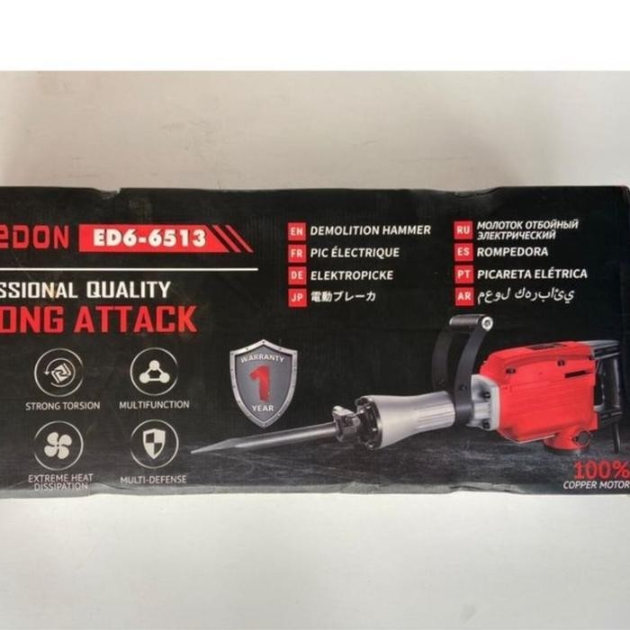 Mesin Bobok Beton Demolition Hammer Jack Hammer EDON ED6-6513