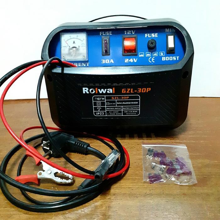 ROLWAL CHARGER AKI 30A BATTERY CHARGER CAS AKI OTOMATIS ROLWAL GZL-30P KUALITAS TERBAIK