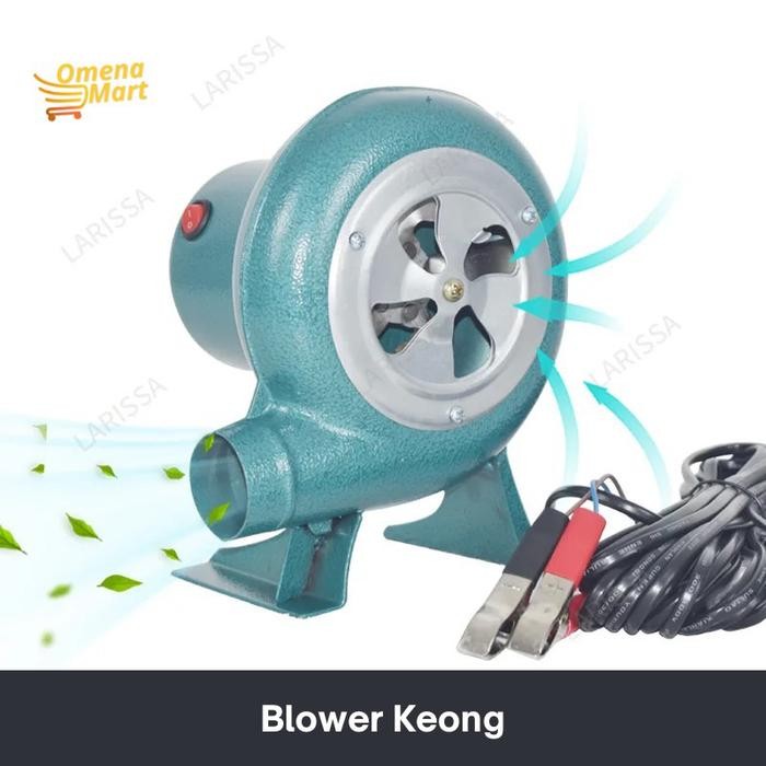 Blower keong hijau kipas angin / Mesin electrik blower kipas duduk
