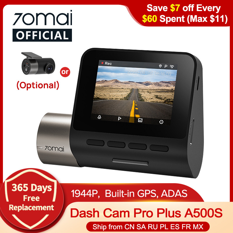 70mai Pro Plus Dash Cam A500S 1944P 70mai Car DVR Camera GPS ADAS