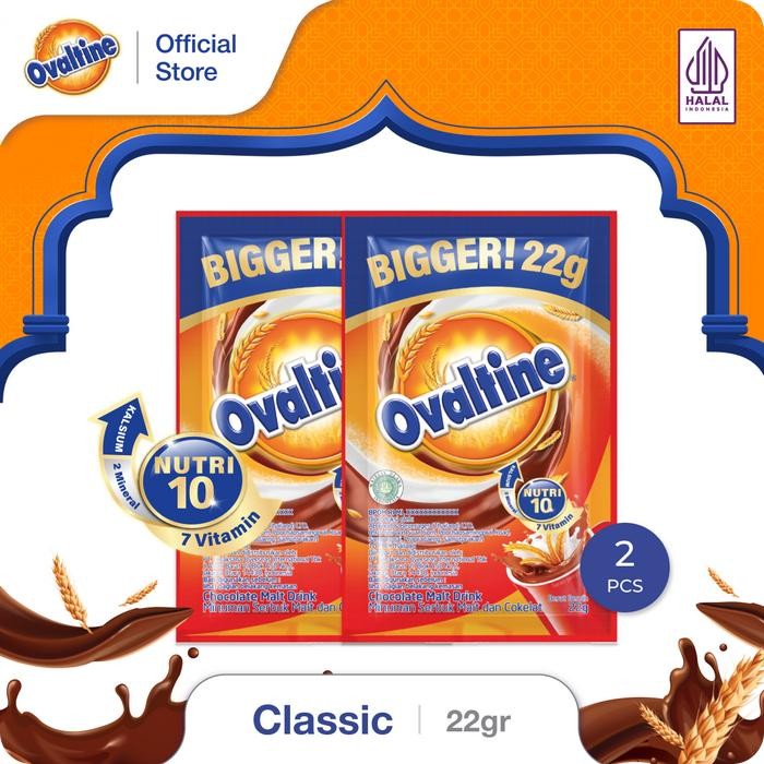 

New Ovaltine Classic Susu Bubuk Coklat 22grx10sx6