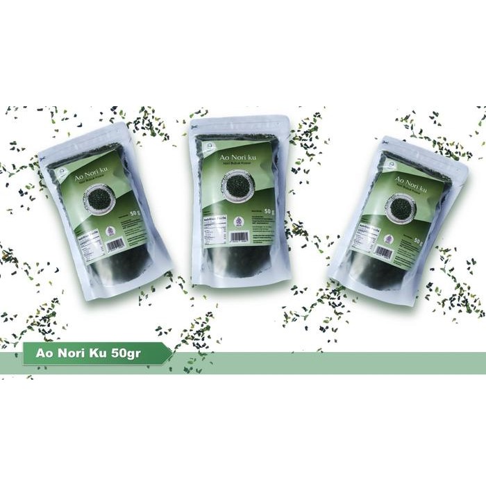 

New Aonori @50g nori bubuk kasar/flakes taburan takoyaki ao nori takaokaya