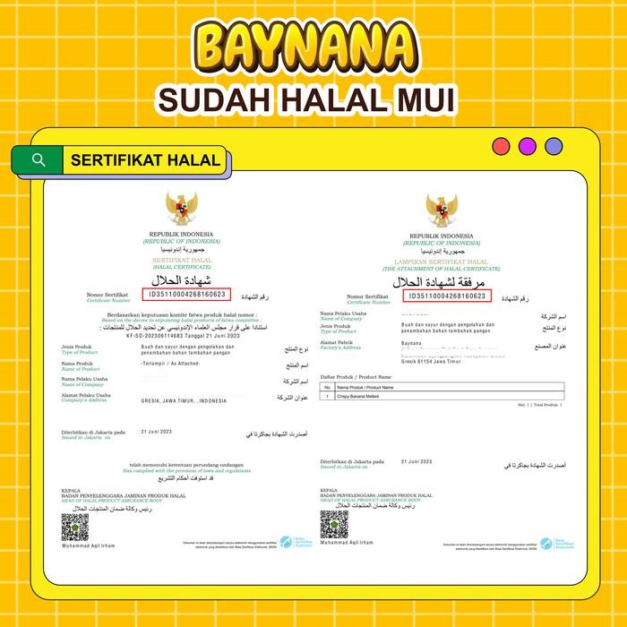 

New BAYNANA Pisang Crunchy JUMBO box 1000 ML + 2 cocolan
