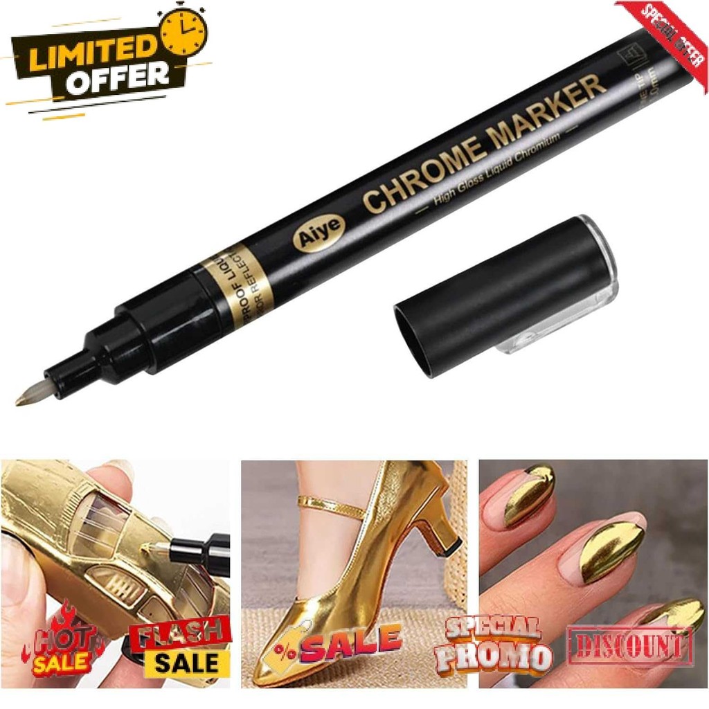 

Termurah Aiye Spidol Permanen Marker Metallic Chrome 3mm - AY-1004 Diskon