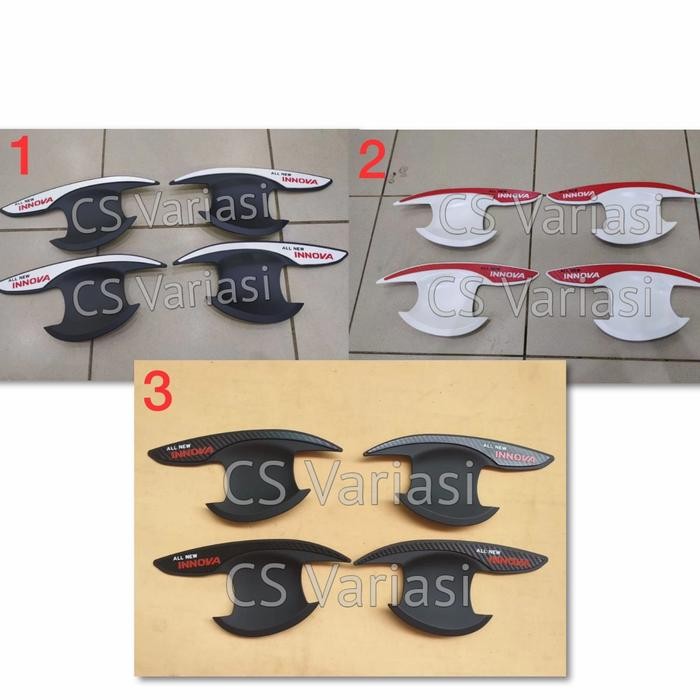 Outer Cover All New Innova 2021 Hitam Kombinasi Carbon Putih Merah