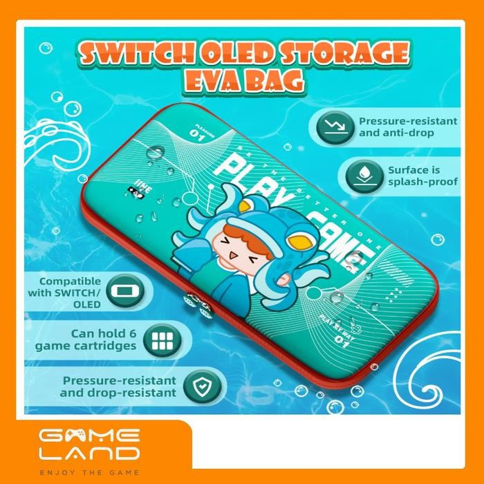 IINE Cool Summer TinyTako OLED Storage Bag Tas Nintendo Switch L815