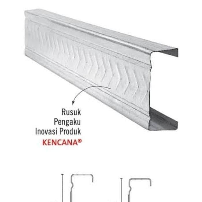 [Expert] Baja Ringan / Galvalum Kanal C75 Kencana Tebal 0.75 SNI