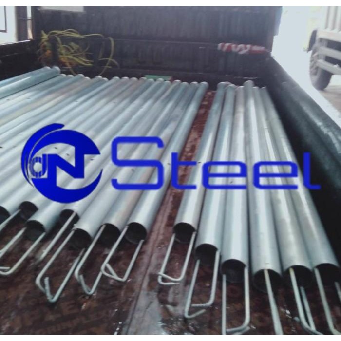 [Expert] Tiang Pagar BRC Galvanis 175 cm x 2" EP HD